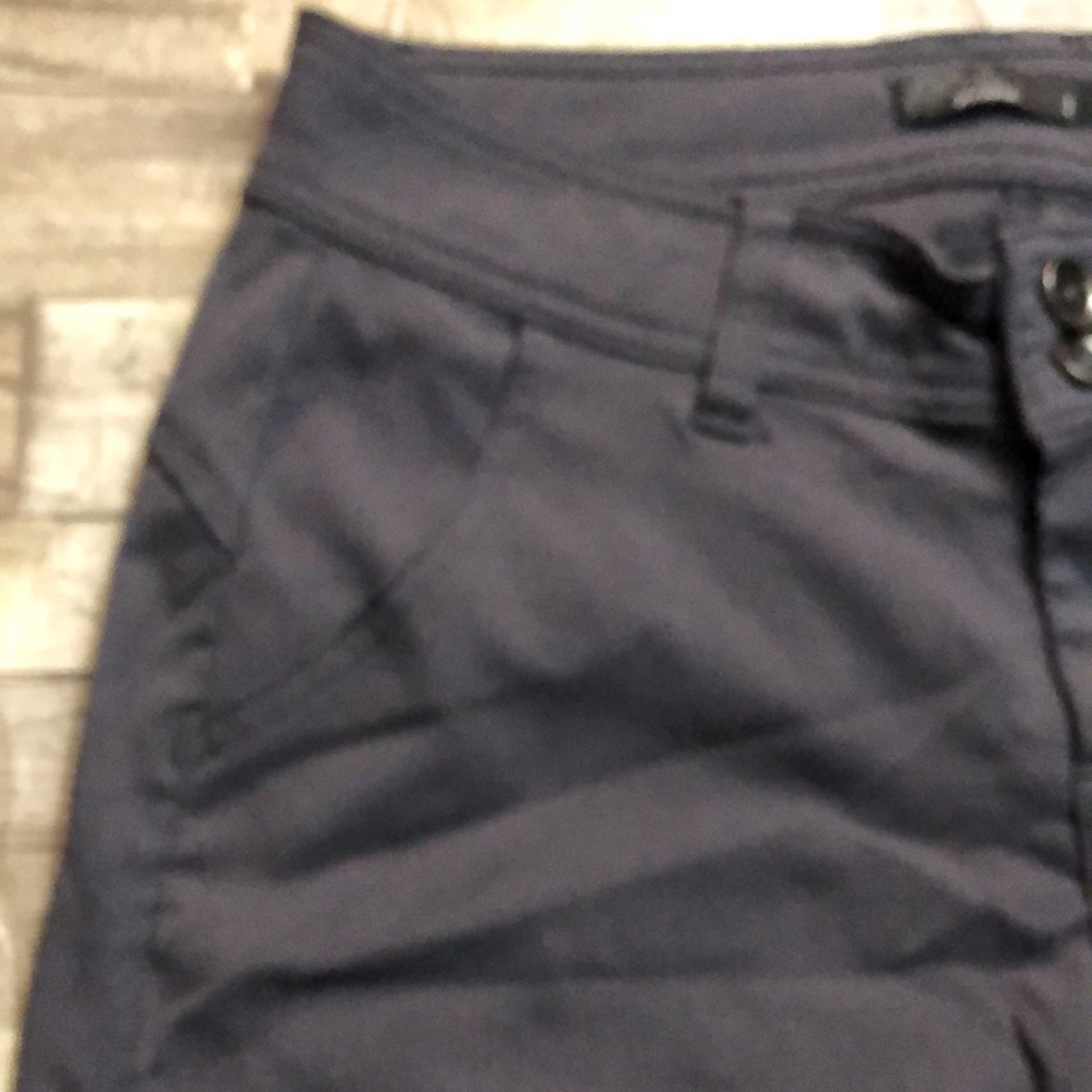 PrAna grey flat front Bermuda Hiking Walking shorts - Picture 3 of 15
